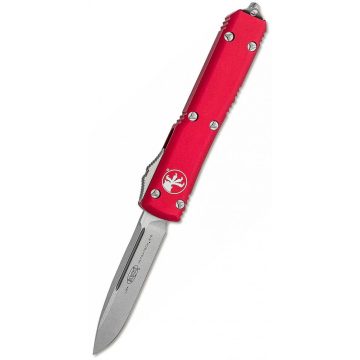   MICROTECH Ultratech S/E Stonewash Standard Red OTF rugós bicska