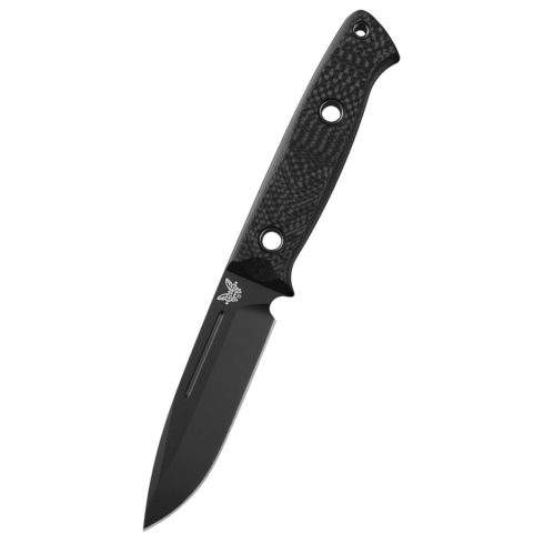 BENCHMADE Bushcrafter Carbon Fiber AllBlack túlélőkés