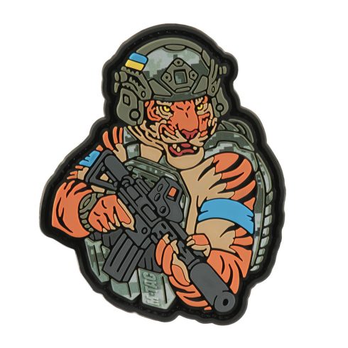 M-TAC Tiger Blue PVC Morale Patch felvarró - 51116302