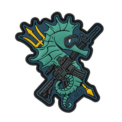 M-TAC Sea Horse Blue PVC Morale Patch felvarró