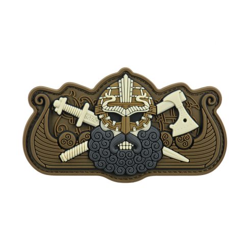 M-TAC Vikings Drakkar Coyote PVC Morale Patch felvarró