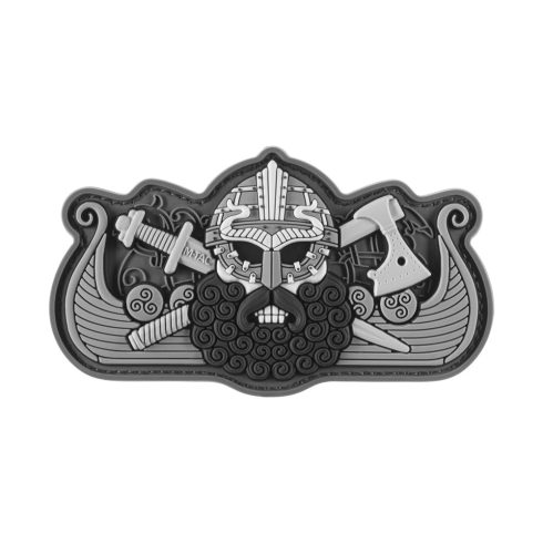 M-TAC Vikings Drakkar Grey PVC Morale Patch felvarró