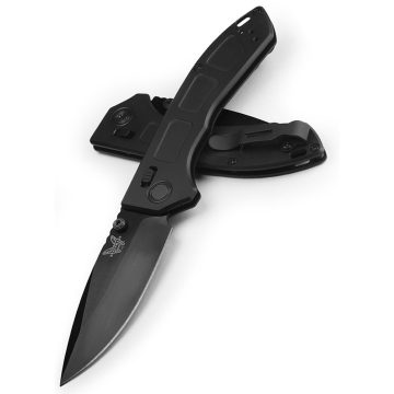 BENCHMADE Mini Narrows AllBlack Titanium zsebkés