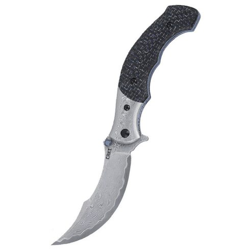 CRKT Ritual Compact Carbon Fiber Damascus zsebkés - 7466