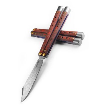 BENCHMADE Balisong Necron Lava Flow Limited pillangókés