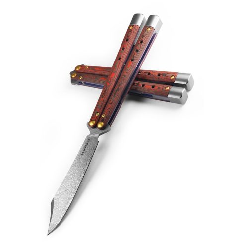 BENCHMADE Balisong Necron Lava Flow Limited pillangókés - 99-241