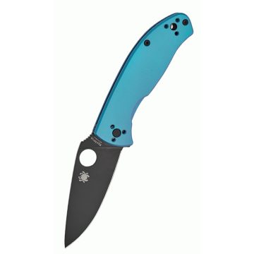 SPYDERCO Tenacious Blue Ti Black Plainedge zsebkés - C122TIBLBKP