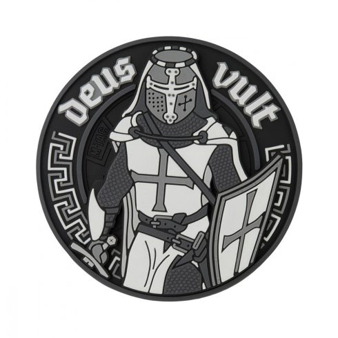 M-TAC Deus Vult Black PVC Morale Patch felvarró - DV