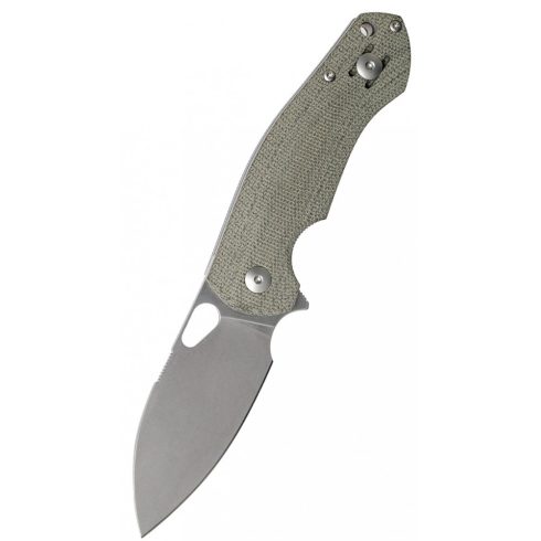 GIANTMOUSE ACE Biblio Green Canvas Micarta zsebkés