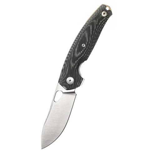 GIANTMOUSE ACE Jagt Black Canvas Micarta zsebkés - GMS113