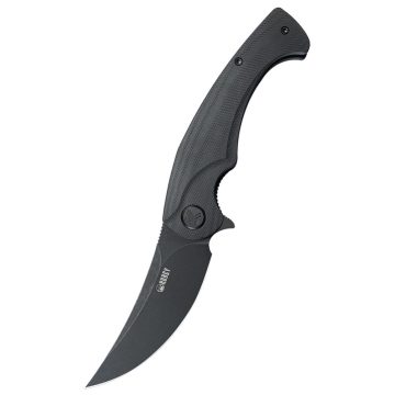 KUBEY Scimitar Blackwash Black G-10 zsebkés