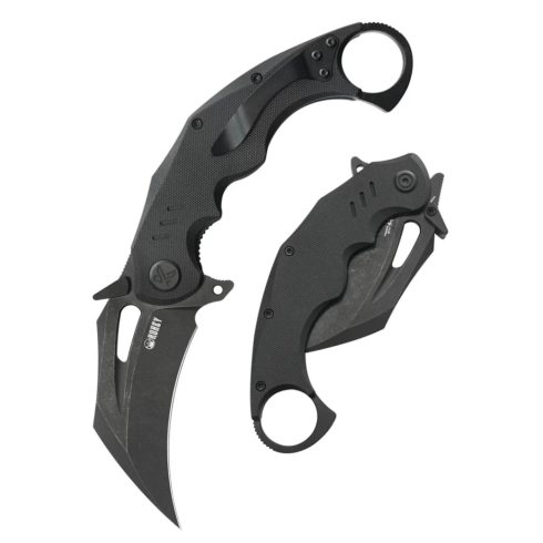 KUBEY Wrath AllBlack G-10 karambit