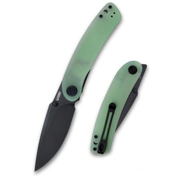 KUBEY Momentum Manganas Design Jade G-10 Black Blade zsebkés - KU344J