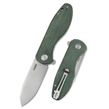 KUBEY Master Chief Green Micarta zsebkés