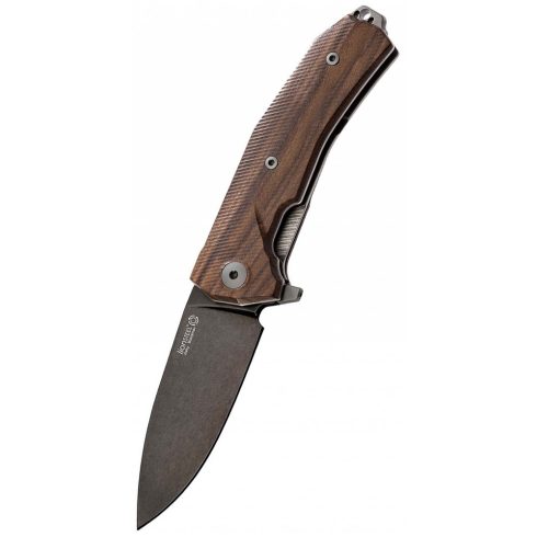 LIONSTEEL Kur Black Santos wood zsebkés