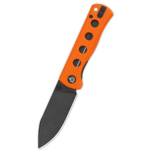 QSP KNIFE Canary Folder Orange G-10 Black Stonewashed zsebkés