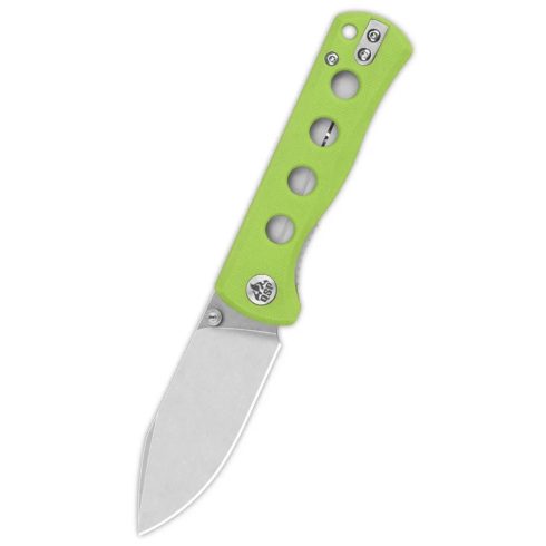 QSP KNIFE Canary Folder Neon Green G-10 zsebkés