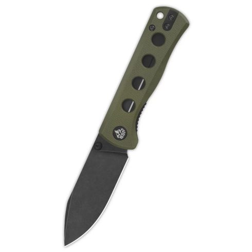 QSP KNIFE Canary Folder Olive G-10 Black Stonewashed zsebkés