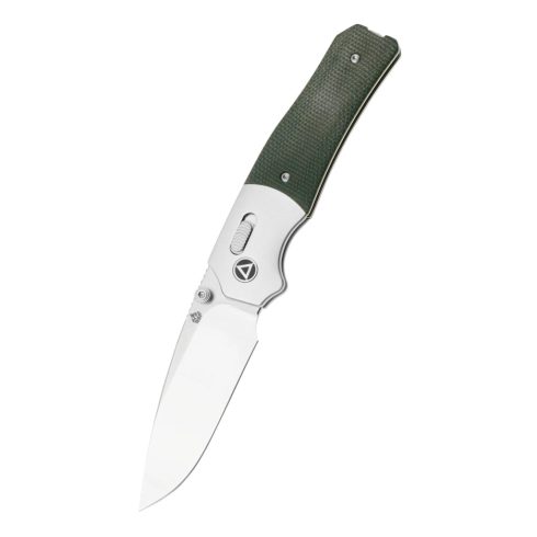 QSP KNIFE Vault Green Micarta zsebkés