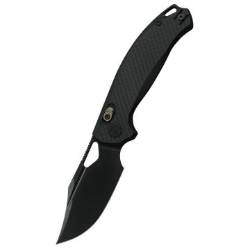 KUNWU Django Carbon Fiber Elmax AllBlack zsebkés - X707F